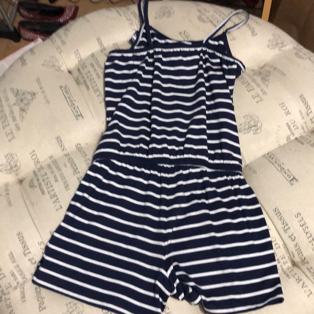 Nautica blue stripe romper size medium - Picture 6 of 6